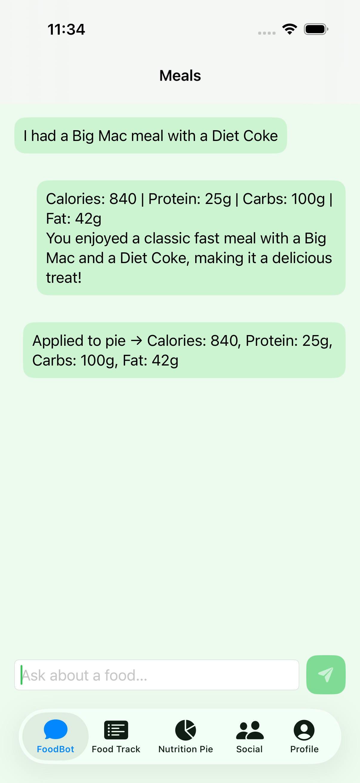 SmartFoods AI Chatbot